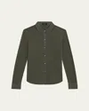 Theory Riduro Organic Cotton Button-down Shirt In Nctrn Way