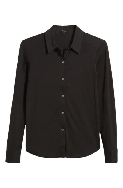 THEORY THEORY RIDURO ORGANIC COTTON BUTTON-UP SHIRT