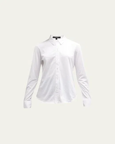 THEORY RIDURO ORGANIC COTTON BUTTON-UP SHIRT