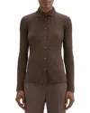 Theory Riduro Rib Top In Brown
