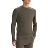 Theory Men's Riland Cable-knit Crewneck Sweater In Moss