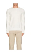 Theory Riland Crew Neck Sweater In 白色