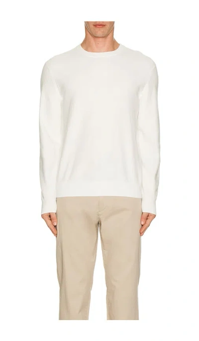 Theory Riland Crew Neck Sweater In 白色