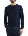 Theory Riland Crewneck Sweater In Baltic
