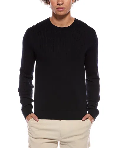 Theory Riland Crewneck Sweater In Black