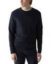 Theory Riland Crewneck Sweater In Blue