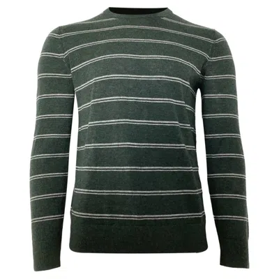 Theory Riland Crewneck Sweater In Green Wool