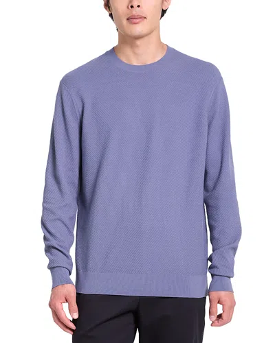 Theory Riland Crewneck Sweater In Light Bilen In Blue