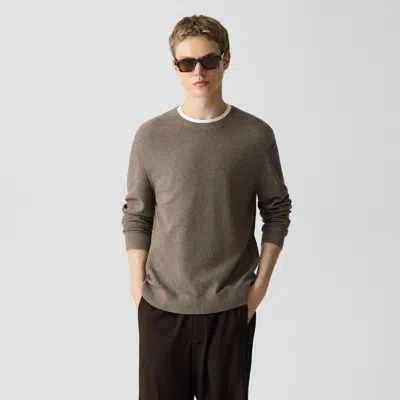 Theory Riland Crewneck Sweater In Light Bilen In Green