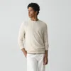 Theory Riland Crewneck Sweater In Light Bilen In Neutral