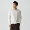 Theory Riland Crewneck Sweater In Light Bilen In White
