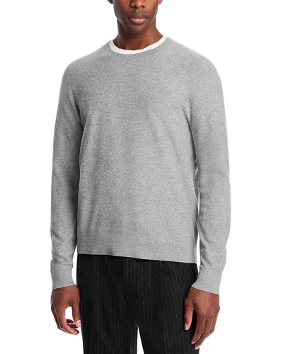 Theory Riland Crewneck Sweater In Melange Gray