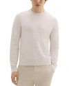 Theory Riland Crewneck Sweater In Melange Ivory