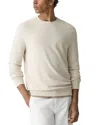 Theory Riland Crewneck Sweater In Light Bilen In White