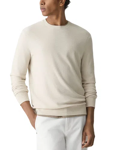 Theory Riland Crewneck Sweater In White