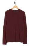 Theory Riland Harman Wool Blend Sweater In Burgundy