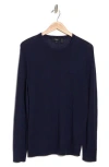 Theory Riland Harman Merino Wool Blend Pullover In Navy