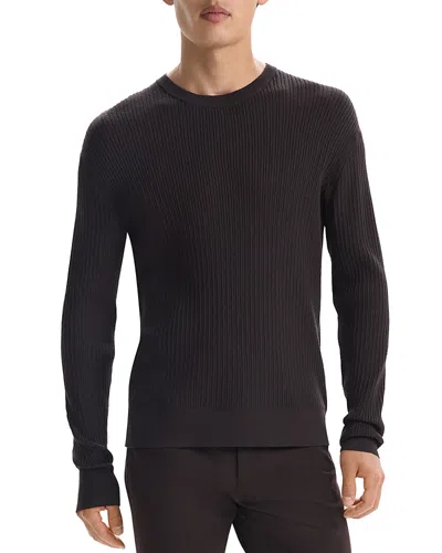 Theory Riland Mini Cable Knit Sweater In Hickory