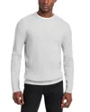 Theory Riland Mini Cable Knit Sweater In Silver Heather