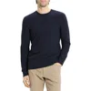 Theory Maden Textured Crewneck Sweater In Blue