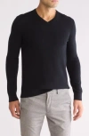 Theory Riland V-neck Sweater In Black