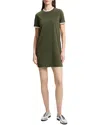 Theory Ringer Tee Dress In Green