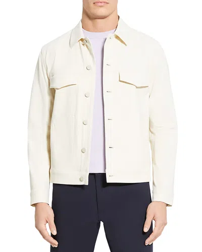 Theory River Jacket In Neoteric Twill In White