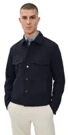 Theory River Jacket In Neoteric Twill Dark Navy In Dark Navy