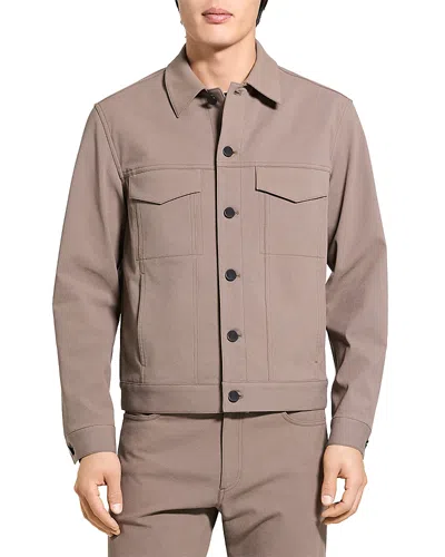 Theory River Jacket In Neoteric Twill In Nude