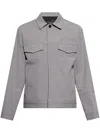 Theory River Trucker Jacket In グレー