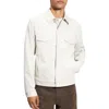 Theory River Twill Trucker Jacker In Buff