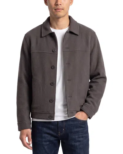 Theory River Wool & Cashmere-blend Jacket In Grey