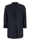 Theory Shawl-lapels Single-breasted Blazer In Ujs Concord