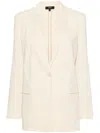 Theory Shawl-lapels Single-breasted Blazer In Y0d Light Linen