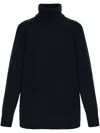 Theory Roll Neck Jumper In Blue