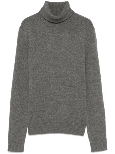 Theory Roll-neck Sweater In Grey