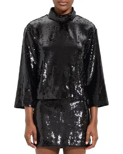 THEORY THEORY ROLL NECK TOP