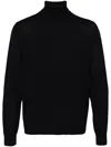 Theory Roll-neck Wool Jumper In Blue