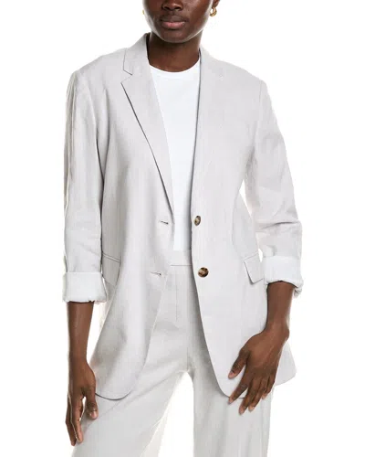 THEORY THEORY ROLLED SLEEVE BF LINEN-BLEND J JACKET