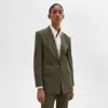 THEORY ROLLED SLEEVE BLAZER IN GOOD LINEN
