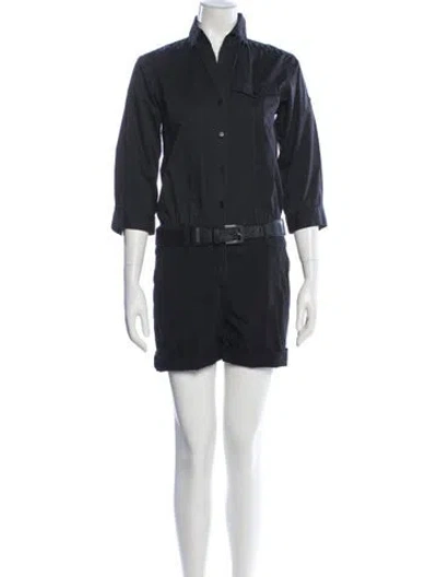 Pre-owned Theory Romper In Black