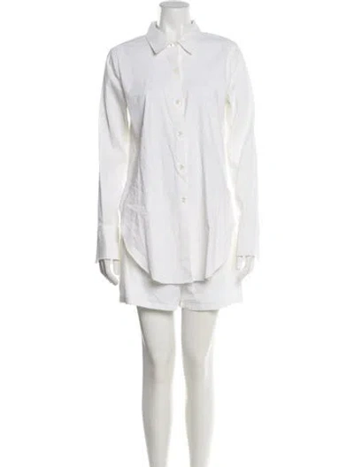 Pre-owned Theory Romper In Neutral