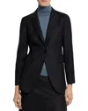 Theory Single-breasted Blazer In Wool Flannel