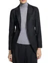 Theory Single-breasted Blazer In Wool Flannel