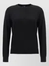 Theory Classic Crew Neck Pullover With Fitted Silhouette In Black