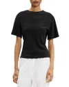 Theory Gathered Shoulder Top In Black