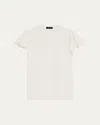 Theory Ruffle-sleeve Silk Button-front Top In Ivory