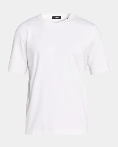 Theory Ryder Jersey Crewneck T-shirt In White