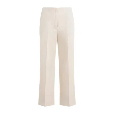 Theory Sand Cotton Pants In Neutrals