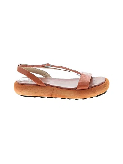 Pre-owned Theory Sandals In Orange